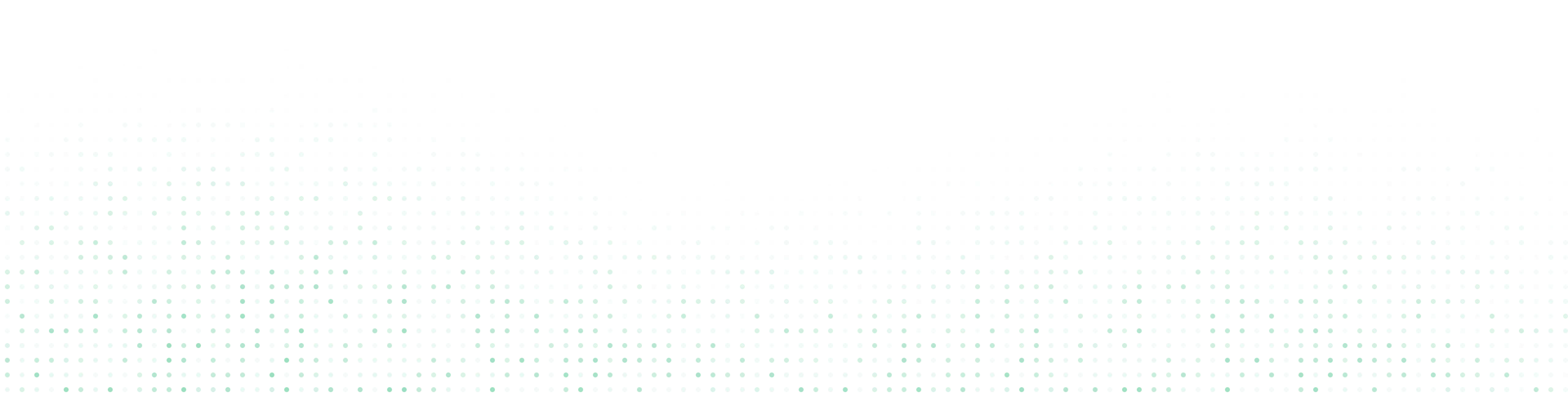Abstract flowing wave pattern made of small purple and white dots on black background.